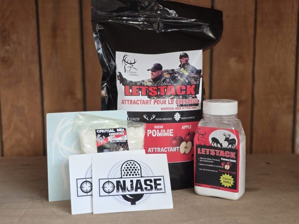 kit 1 Letstack attractant pomme pour le chevreuil