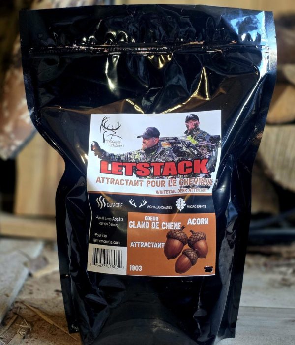 Letstack : arômes concentrés de Gland de chêne garde l'achalandage des appâts chevreuil orignal