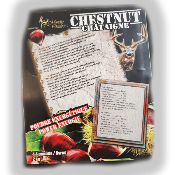 1799 Chestnut (Châtaigne)  pour chevreuil 2 kg