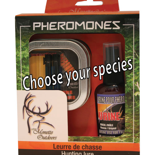 Kit of 2 vials Pheromones Elk with 60ml scent (choose your species)