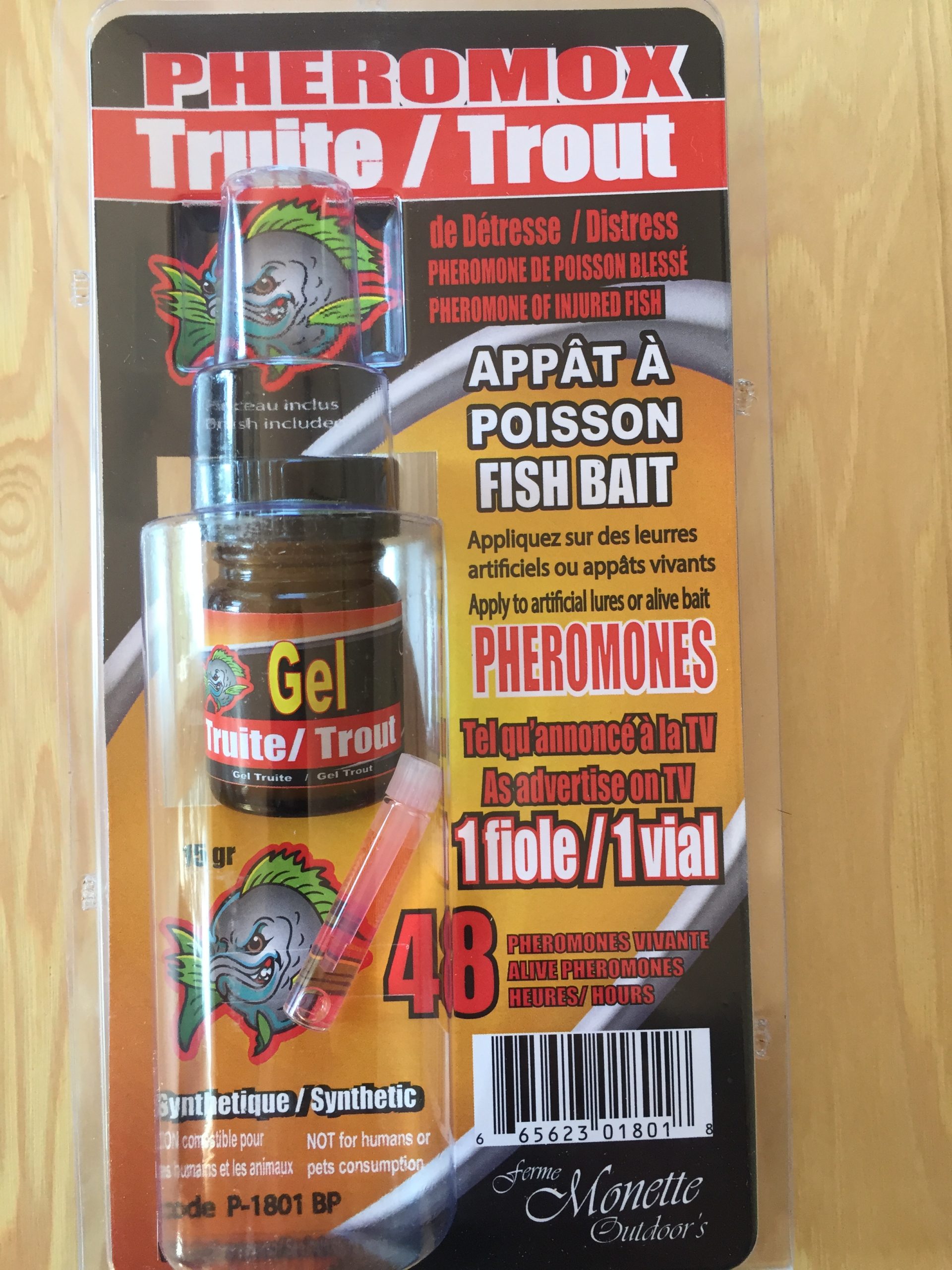 FISHING Trout Kit Gel , 1 Vial Pheromone 15gr