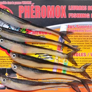 FISH MENOW,6 menox sillicon artificial lures.